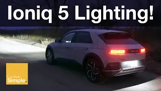 2023 Hyundai Ioniq 5 Full Lighting Tour | Bad LED Headlights?