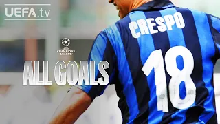 HERNÁN CRESPO: ALL #UCL GOALS!