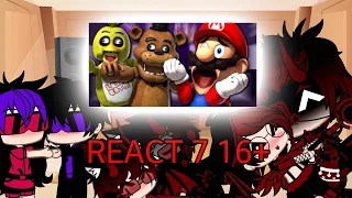 REACT 7 : SMG4 16+ ( Mario Plays: Five Nights At Freddy's )