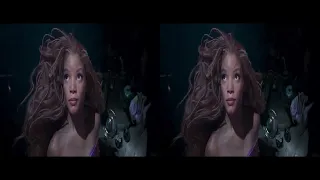 The Little Mermaid 2023 Final Trailer in 3d via LeReS AI