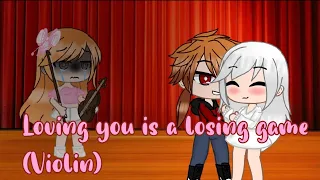 Loving you is a losing game (violin) meme (Ppg x Rrb) Blossick