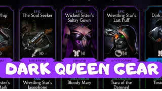 Dark Queen Tower gear review! Bad greens, very good rares, good Epics! MK Mobile