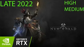 RTX 3050 | New World - HIGH, MEDIUM SETTINGS - GAMEPLAY TESTED IN LATE 2022