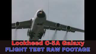 LOCKHEED C-5A GALAXY TRANSPORT AIRCRAFT  TEST FLIGHT FOOTAGE  MARIETTA GEORGIA  49214