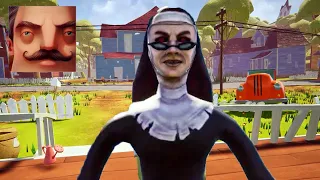 Hello Neighbor - My New Neighbor Evil Nun Final History Gameplay Walkthrough