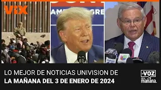 Lo mejor de Noticias Univision de la mañana | miércoles 3 de enero de 2024