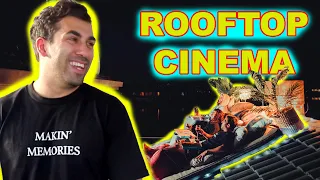 We built a Movie Theatre on our Roof!