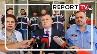 Report TV - Balla viziton policin e plagosur në Vlorë: Autori të marrë dënim ekzemplar!