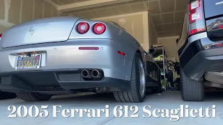 2005 Ferrari 612 Scaglietti- Cold Start and Rev with Hamann Race Exhaust