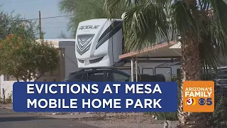Mesa mobile home park evicting residents