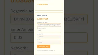 DOGECOIN MINING WEBSITE| FREE PLAN | PAYMENT PROOF #shorts