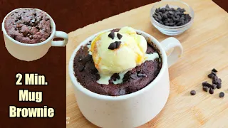 2 Min. Chocolate Mug Brownie | #Shorts