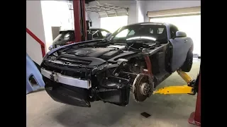 REBUILDING WRECKED 2017 MERCEDES GT AMG INSURANCE JOB