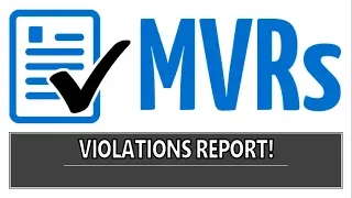 MVR Violations Report