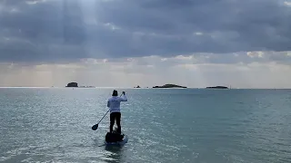 Paddleboard to Uninhabited Island | Camping Vlog | Okinawa, Japan