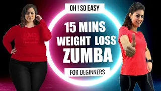 15 Mins Easy Weight Loss Zumba Dance Workout For Beginners At Home🔥Best Home Workout To Lose Weight