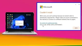 Atasi couldn't install office 2021 error code 30183-2016 (2147954407)