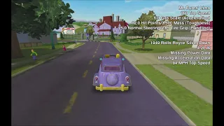 The Simpsons: Hit and Run - All Vehicles Showcase and Gameplay