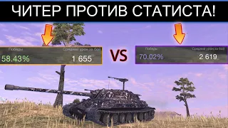 УСТАНОВИЛ СЕБЕ ЧИТ И ПОПАЛ ПРОТИВ СТАТИСТА WOT BLITZ