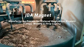 Manufacturing Process for Sintered Neodymium Magnets# Step1  Melting & Strip Casting