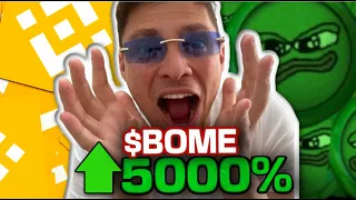 $BOME BOOK OF MEME EASIEST 5,000% RETURN ON INVESTMENT SUPPORTED BY BINANCE!!!