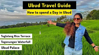 A Guide to Spend One Day in Ubud | Rice Terrace, Ubud palace, Ubud Market & Tegenungan Waterfall