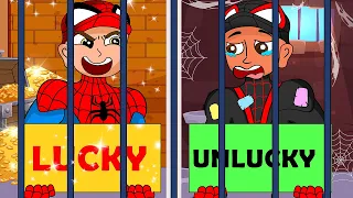 Stop, Spider-Man...Ghost-spider Lucky Vs Unlucky!! Marvel's Spidey and his Amazing Friends Animation