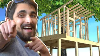 BUILDING THE BIGGEST TREE HOUSE ON YOUTUBE | PT.4