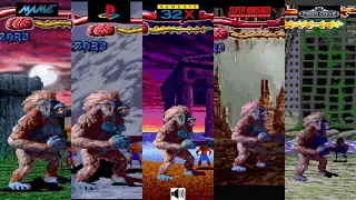 Primal Rage Arcade VS PSX VS 32X VS SNES VS Megadrive Console VS Console