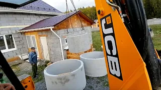 Откопал канализацию! Рабочи будни экскаватор погрузчик JCB 3CX. Влог тракториста Ден Джисиби