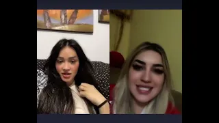 Alvisa dhe Antonia live ne Tik Tok bejn thashetheme