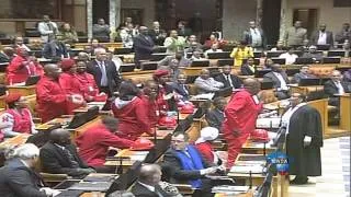 EFF chants ‘pay back the money’ in parliament