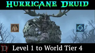 (D4) Hurricane Druid - Level 1 to World Tier 4 - Season 4