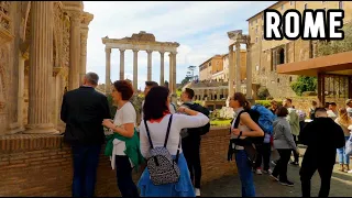 Rome Walking Tour 4k 60fps in March | Italy 2024