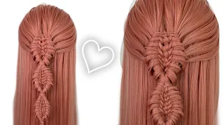Chinese Ladder Braid || Easy And Beautiful half up style