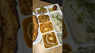 Ultimate Veg Thali ❤️ || Best North Indian Food 🤤 #shorts #thali #foodvideo