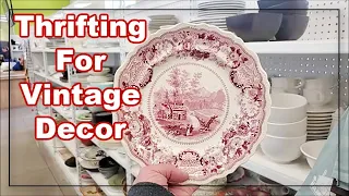 Thrift With Me For Vintage Home Decor, Haul