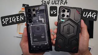 Samsung Galaxy S24 Ultra UAG Monarch Pro Magnetic Kevlar vs Spigen Ultra Hybrid Zero one Edition