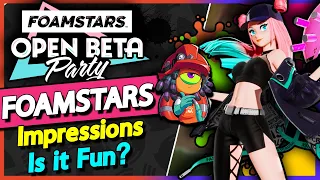 FOAMSTARS - Is it like Splatoon? Honest First Reaction - Gameplay & Characters Overview