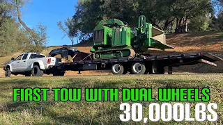 TESTING OUT A DODGE 3500 TOWING HEAVY    DUALLY SWAPPED TRUCK