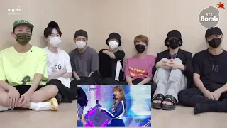 BTS Reaction BLACKPINK - Forever Young Stage (FANMADE)