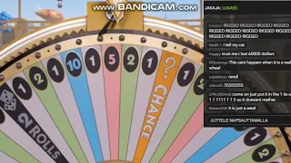 Super RARE! Monopoly Wheel got stuck in the middle!