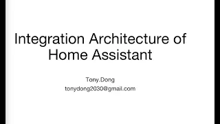 5 minutes to learn Integration Architecture of Home Assistant