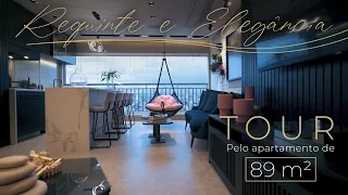 TOUR PELO APARTAMENTO DE 89 m²  QUE UNE REQUINTE E A ELEGÂNCIA EM UM ÚNICO AMBIENTE