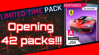 Opening 42 packs featuring Ferrari J50 || Asphalt 9:Legends