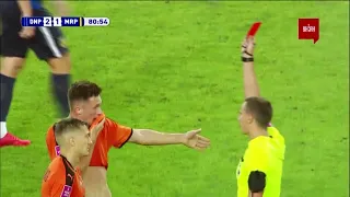 УПЛ | ЧУ по футболу 2021 | Днепр-1 - Мариуполь - 2:1. Драмбаев получил красную карточку