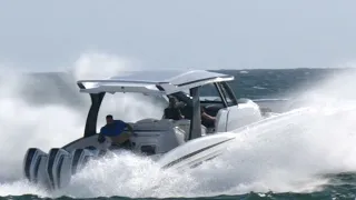The Ultimate Haulover Inlet Boat Sea Trial ! (Mti V42 *89Mph)