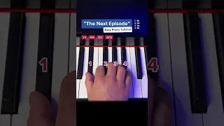 How to play „THE NEXT EPISODE“ - Easy Piano Tutorial #pianotutorial #learnpiano #pianolessons