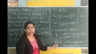 Fourier series (Lecture-8) Harmonic analysis