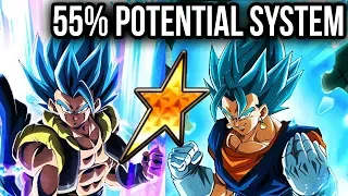 NO DUPES! TRANSFORMING LR GOGETA BLUE & LR VEGITO BLUE SHOWCASE! Dragon Ball Z Dokkan Battle